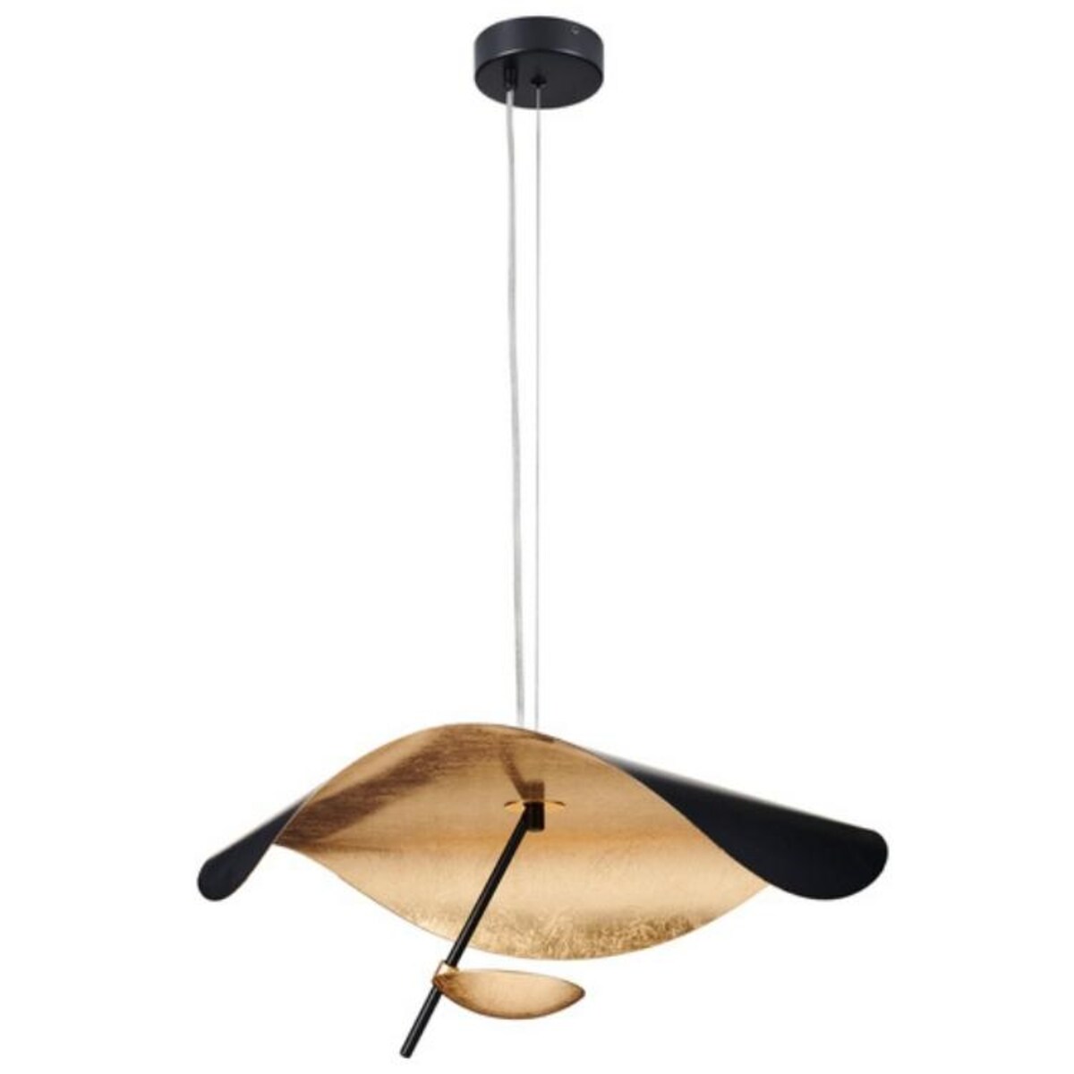 Designerska lampa wisząca Enigma ST-8821P-60 Step LED 13 czarna złota