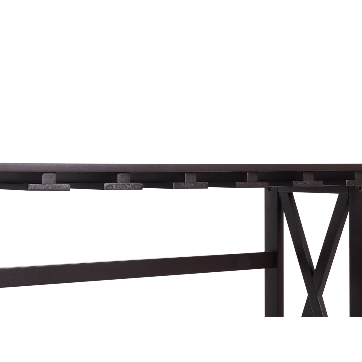 Stojak na wino ROTHESAY 90 cm Ciemnobrązowy