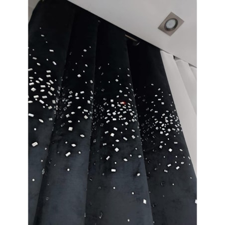 zasłona welurowa potłuczone szkło 140x250 cm