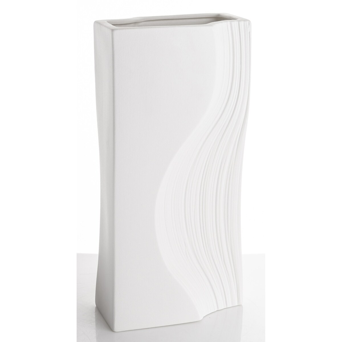 Wazon porcelanowy 35x17x12 cm PRINCIPE biały