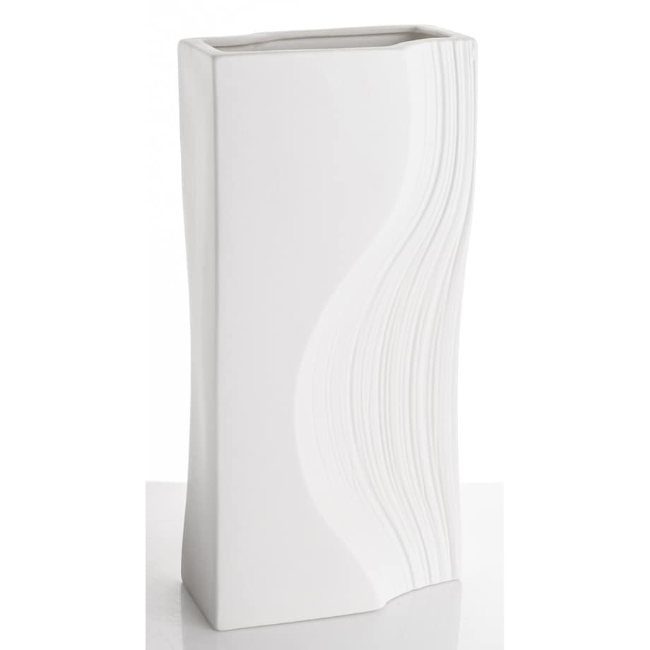 Wazon porcelanowy 35x17x12 cm PRINCIPE biały