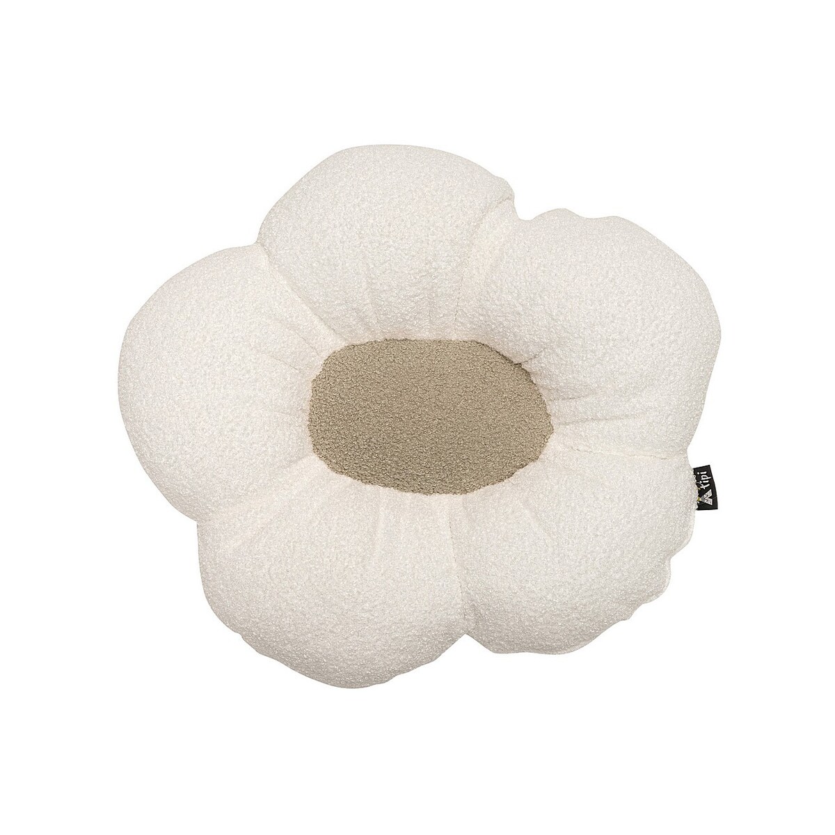 Poduszka kwiatek Mia II, biały, 45 cm, Boucle