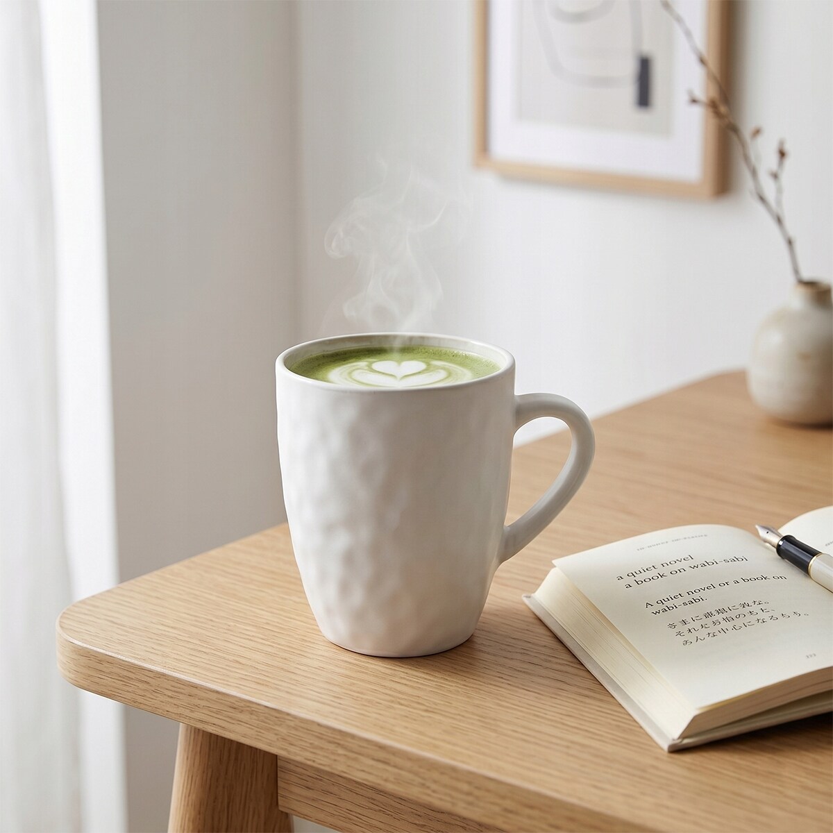 KUBEK CERAMICZNY 350ml BIAŁY DO KAWY HERBATY Z UCHWYTEM NA KAWĘ HERBATĘ