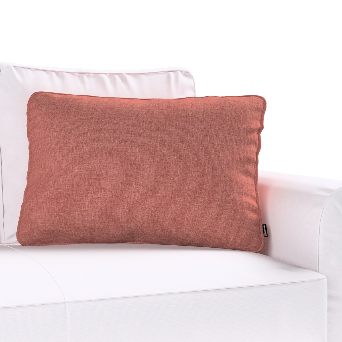 Poszewka Gabi na poduszkę prostokątna 60x40 brązowo-koniakowy szenil