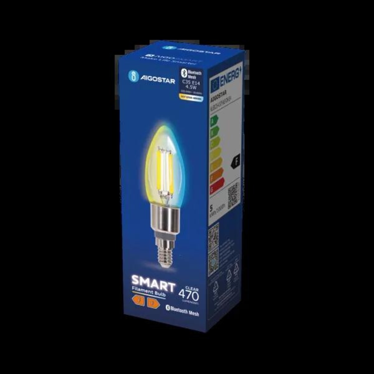 inteligentna żarówka bluetooth mesh c35 4.5w cct