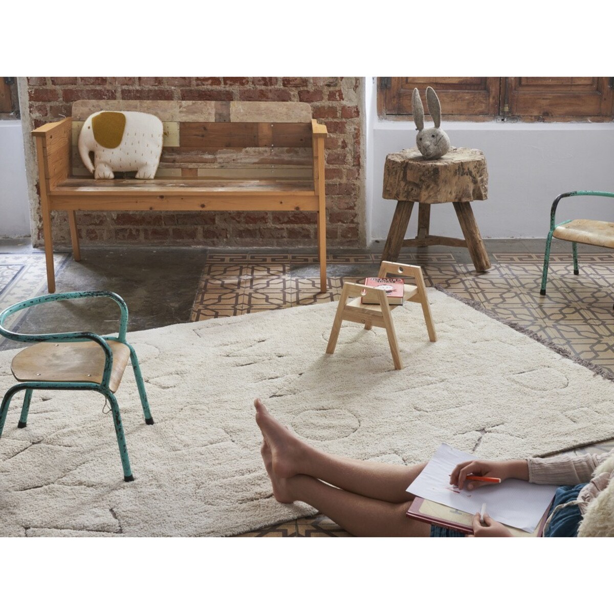 Dywan bawełniany RugCycled ABC 140x200 cm Lorena Canals