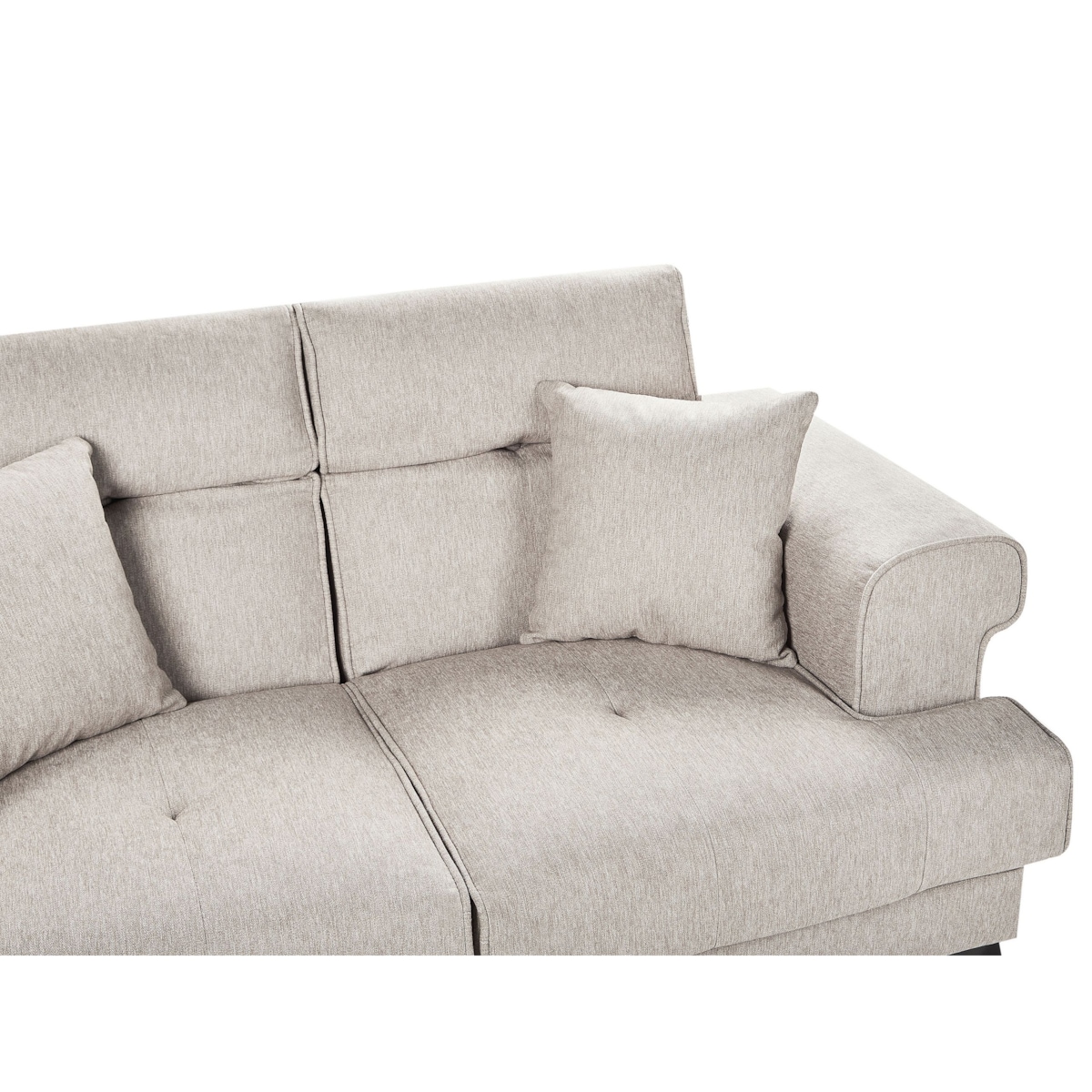 Sofa 2-osobowa beżowoszara SKIVE