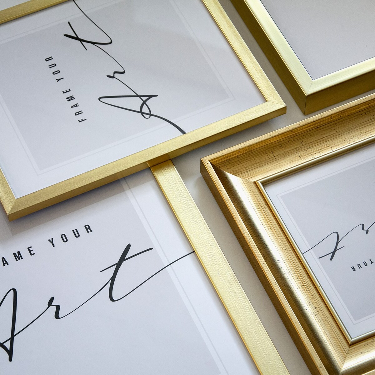 Ramka złoto, 10x15 cm, ramka na zdjęcie, Knor - złote ramki do zdjęć i plakatów glamour