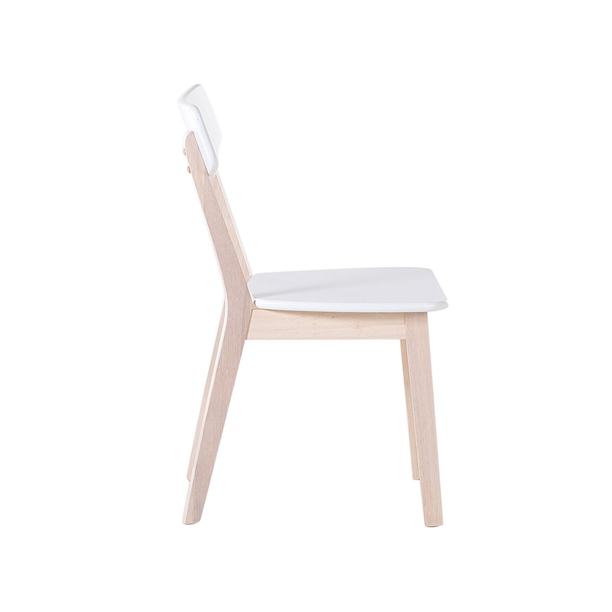 Zestaw 2 krzeseł do jadalni biały SANTOS