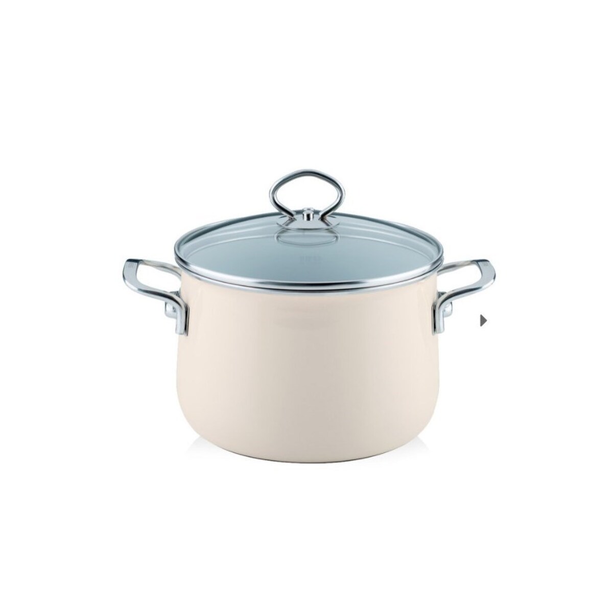 avorio 4,0 L Kremowy Garnek Ceramiczny Z Pokrywką