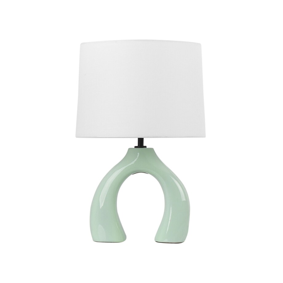 Lampa stołowa ceramiczna jasnozielona ABBIE