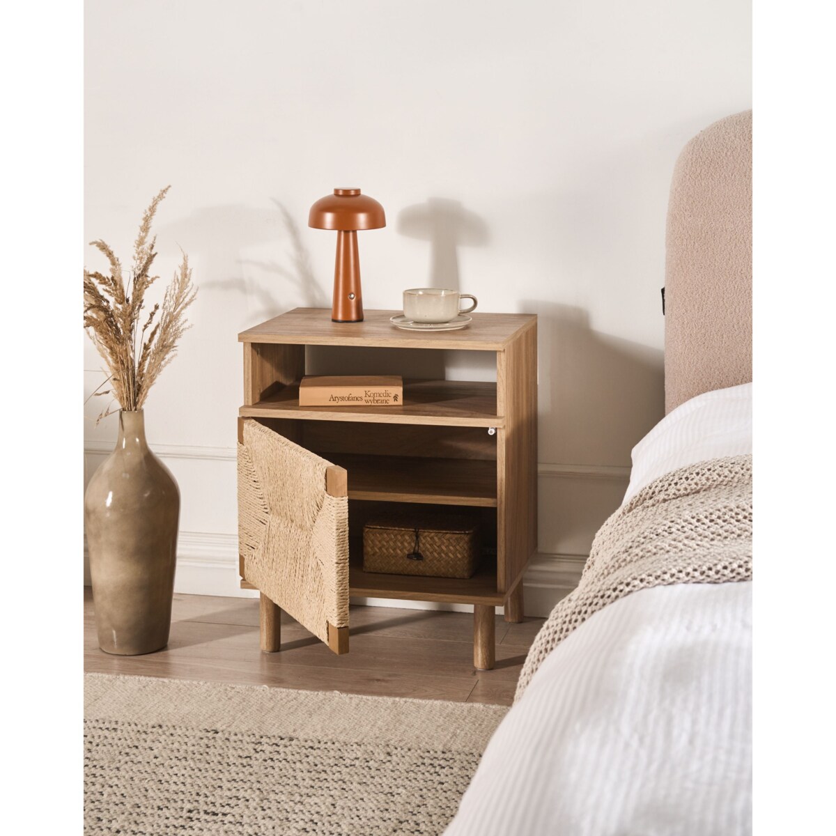 Szafka nocna BONDI Jasnobrązowy