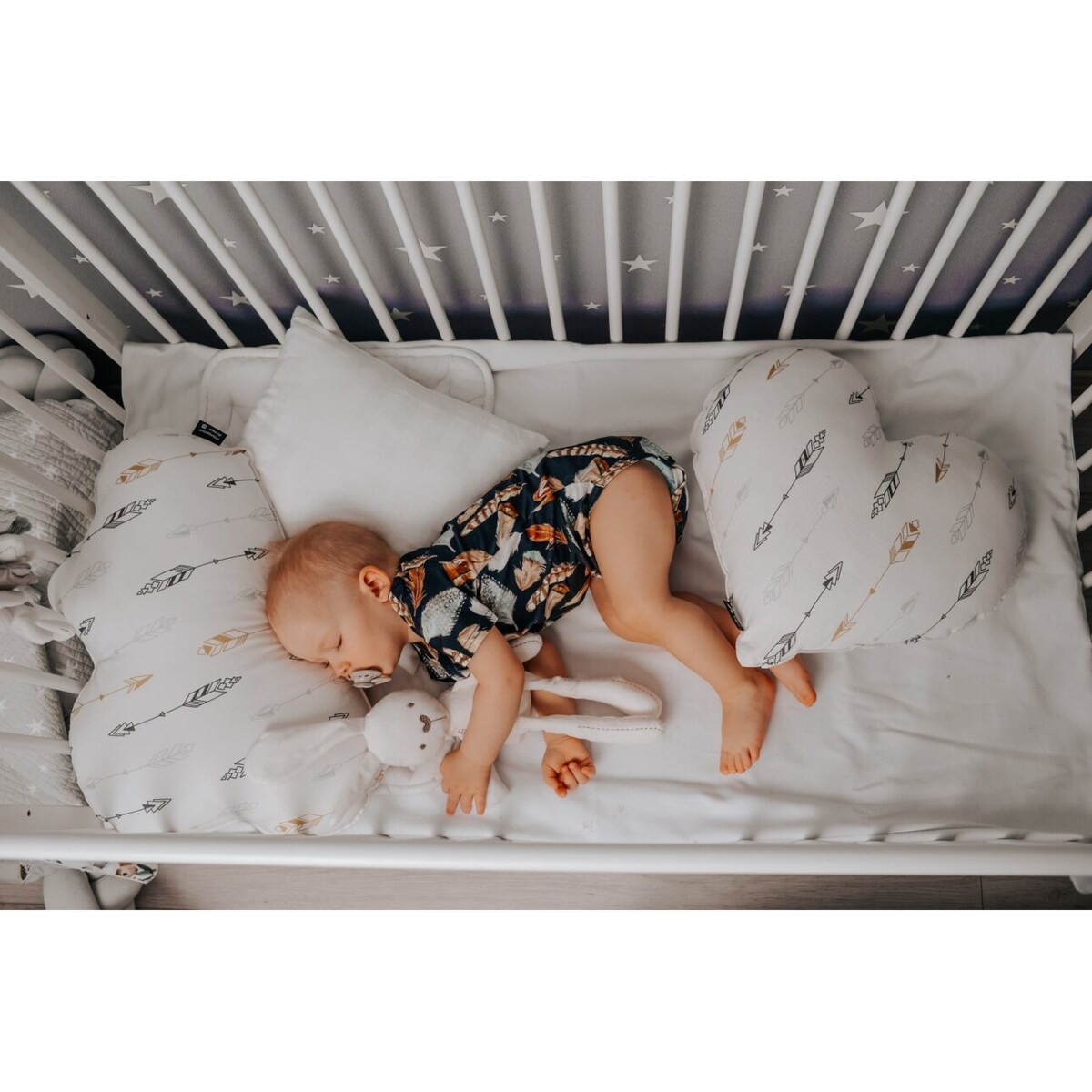 Poduszka Soft Cloud z minky, niebieski, 55x15x35cm, Magic Collection