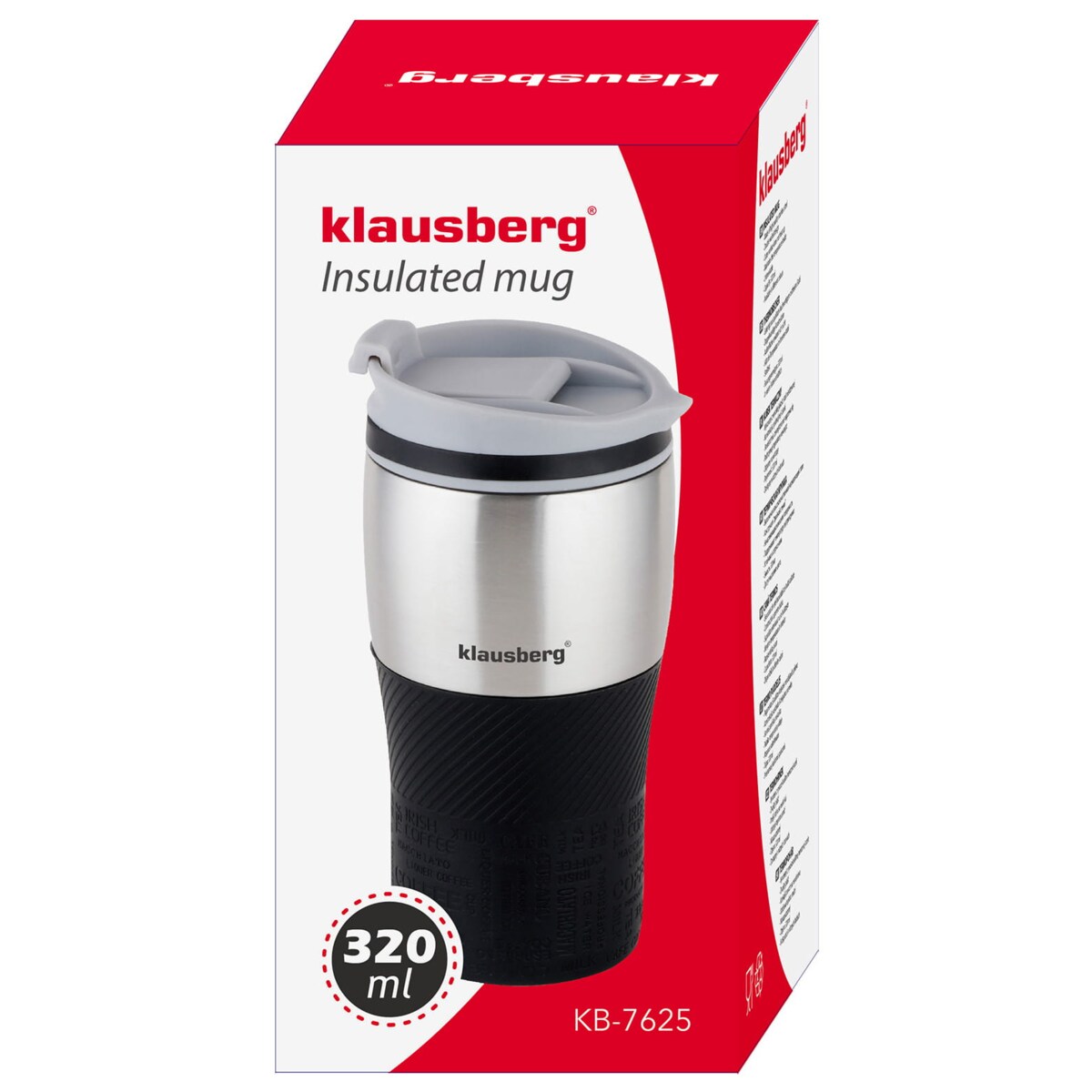 Kubek termiczny 320ml KLAUSBERG szary