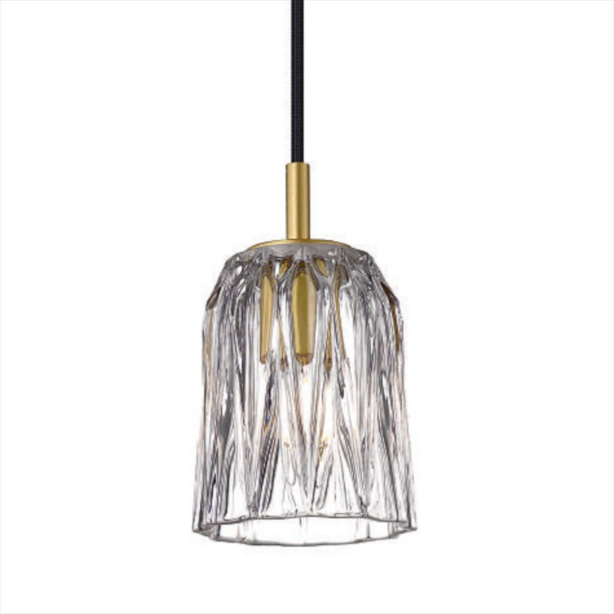 Zwieszana lampa Tazza P0590-01A-V7AC Zumaline szklana złoty przezroczysty