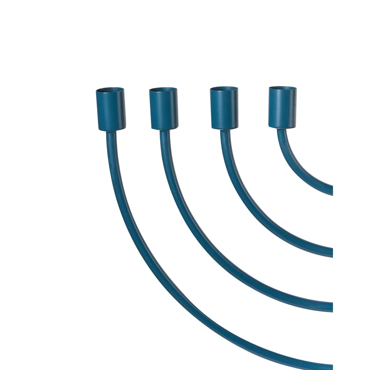 Świecznik AMORA Metal 50 cm Niebieski