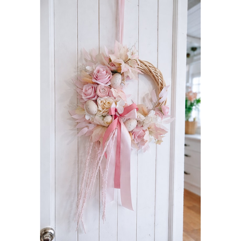 Wianek pastelowy Pisanki