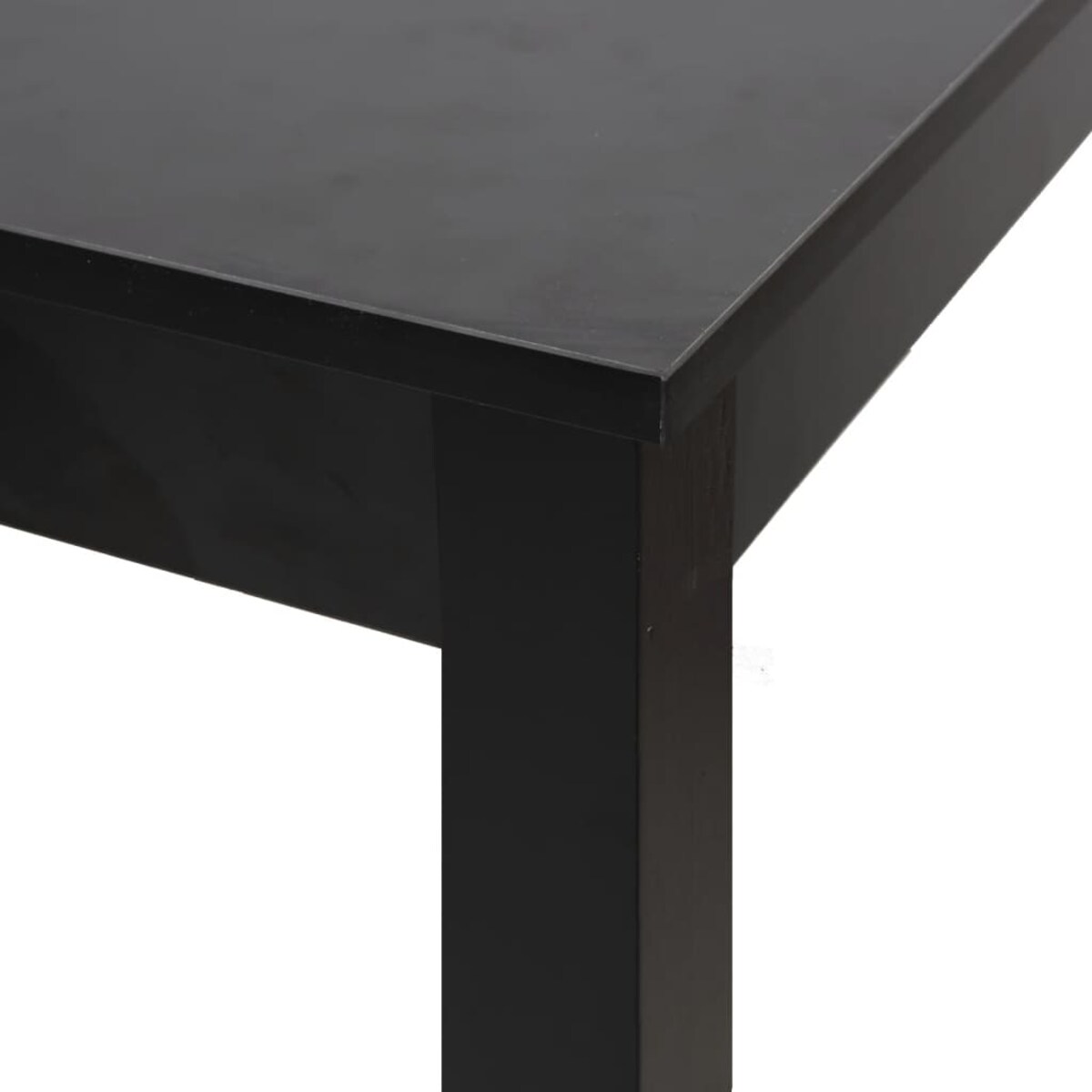 vidaXL Stolik barowy z MDF, czarny, 115 x 55 x 107 cm