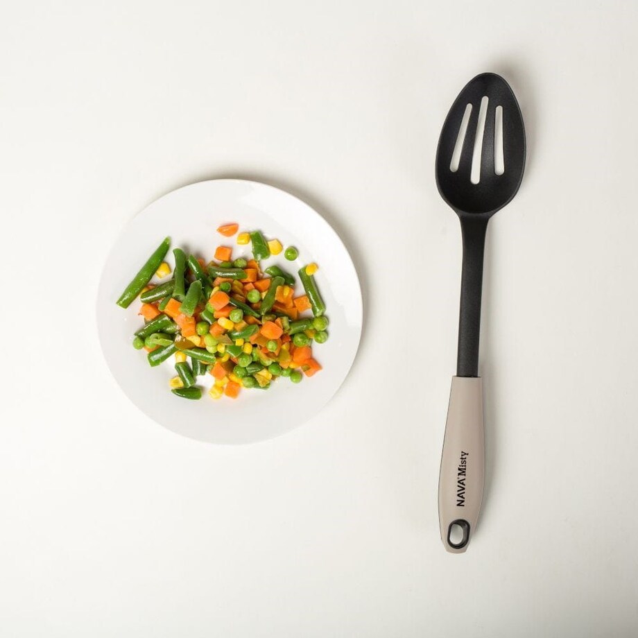 Szumówka Łyżka Cedzakowa Sitko Cedzak z Sitkiem misty 14 cm do Pierogów