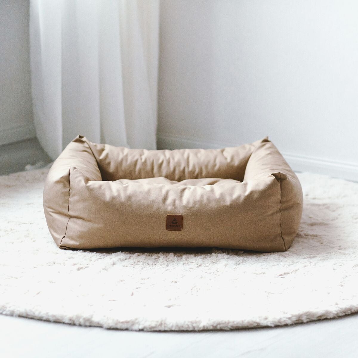 Animood Legowisko Maurice rozmiar: M, kolor: capuccino, materiał: kodura