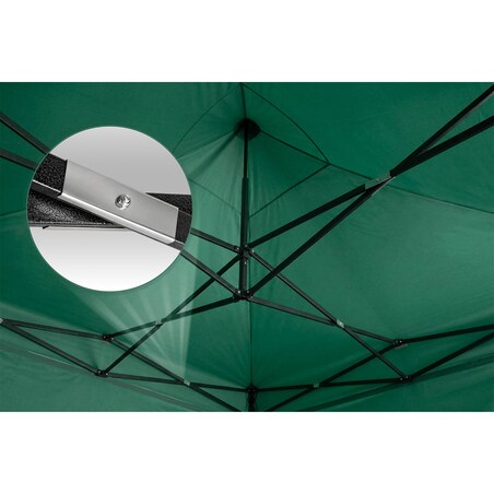 Pawilon ogrodowy Plonos PL-301 altana namiot handlowy imprezowy 3x6x3 m 3 ściany zielony