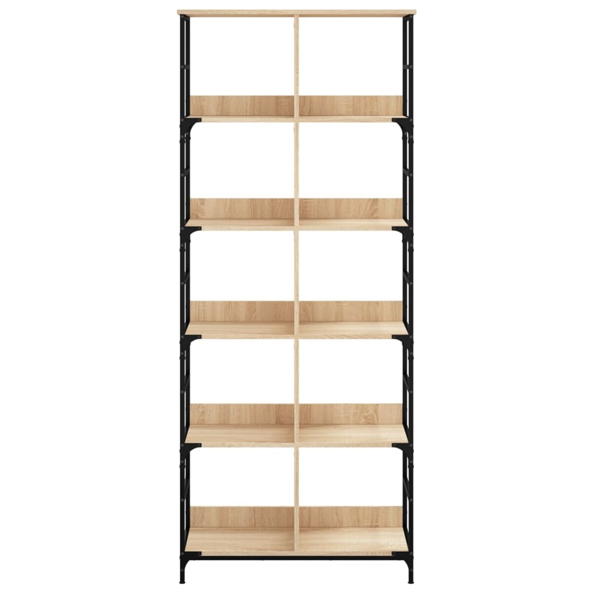 vidaXL Regał na książki, dąb sonoma, 78,5x33x188,5 cm