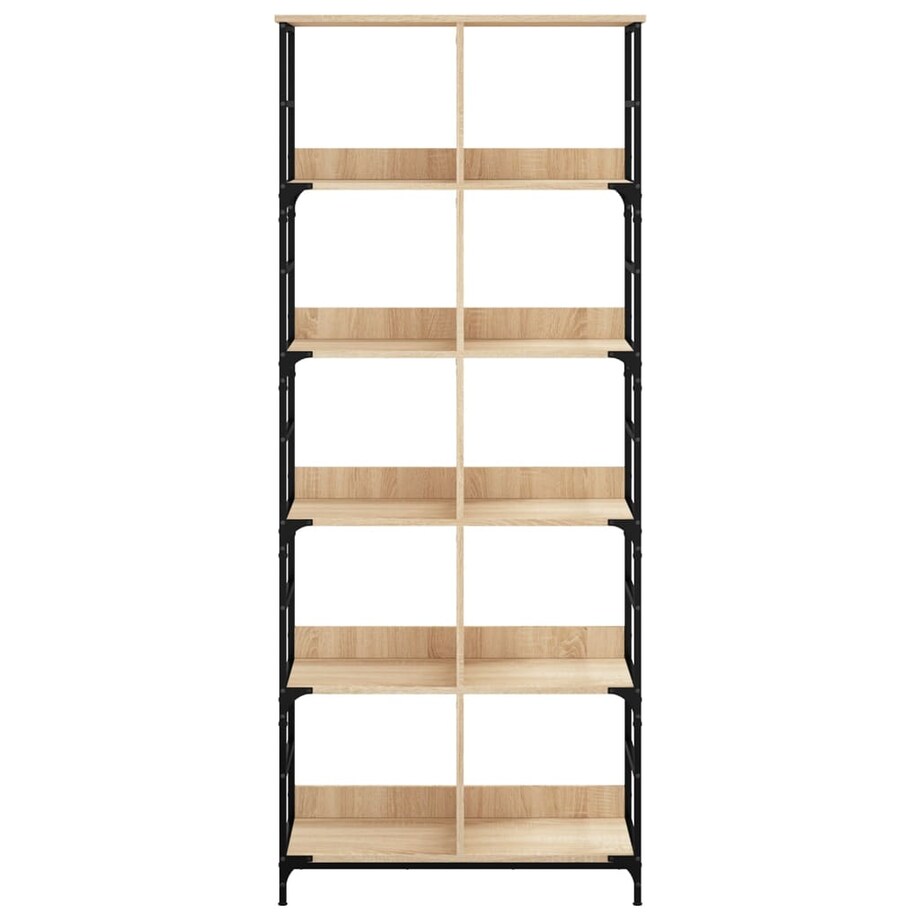 vidaXL Regał na książki, dąb sonoma, 78,5x33x188,5 cm