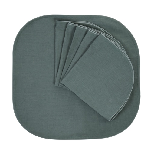 Serwetki lniane Royal Green - 6 sztuk
