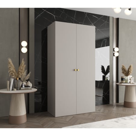 Szafa uchylna otwierana PARMA 1 100 wys. 202 cm Kaszmir + u. Złoty