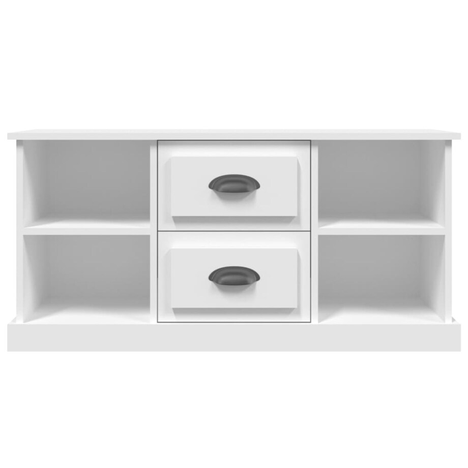 vidaXL Szafka pod TV, biała, 99,5x35,5x48 cm, materiał drewnopochodny