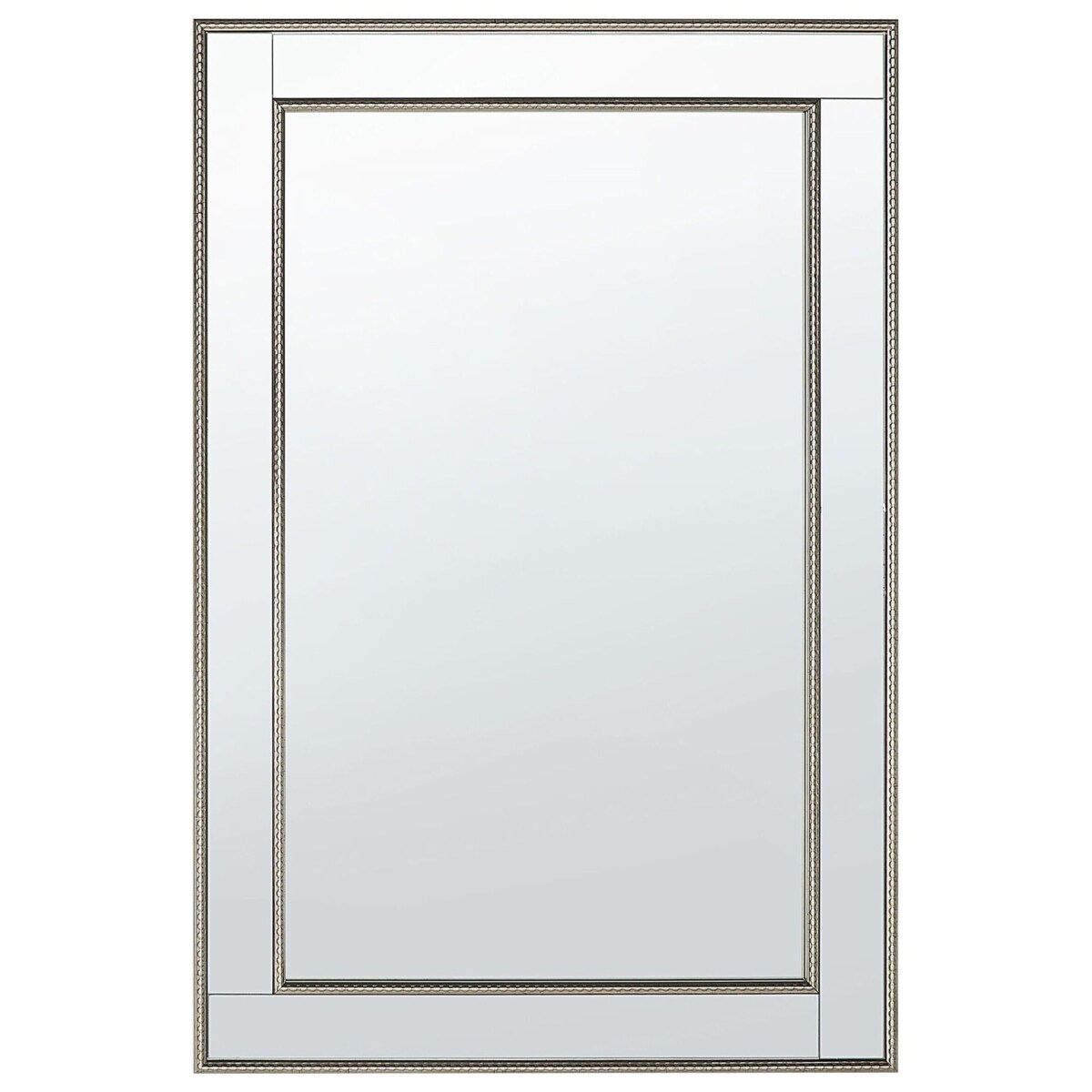 Lustro ścienne FENIOUX 60 cm 90 cm Srebrny