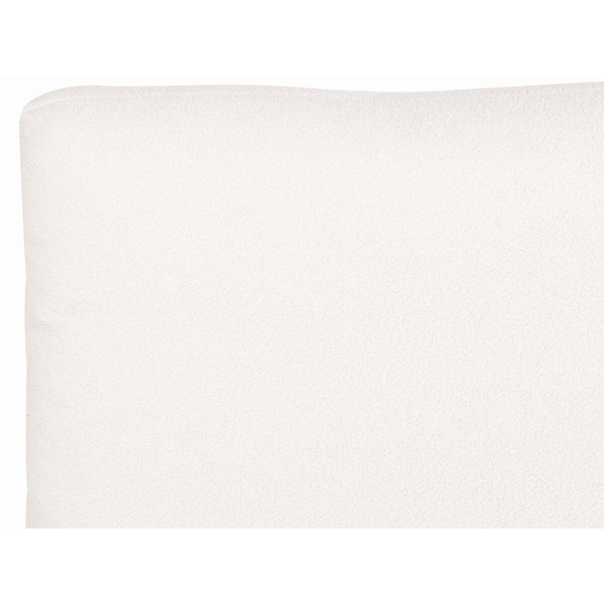 Łóżko Boucle MELLE 140 x 200 cm Złamana biel