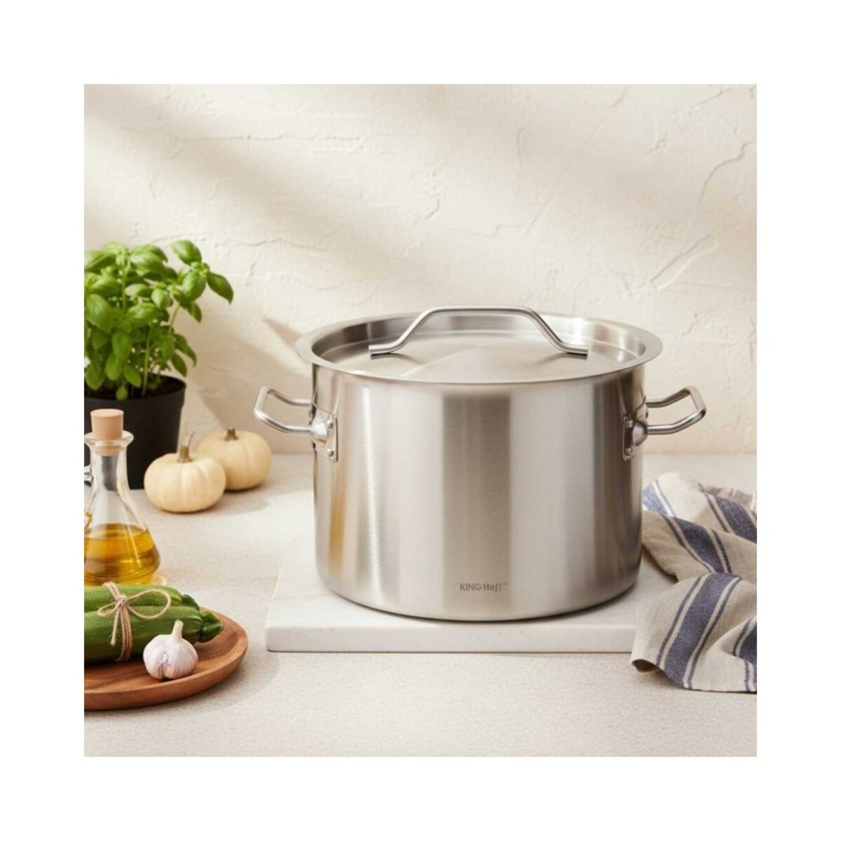 Kinghoff garnek gastronomiczny z pokrywą 25cm 9L 67533