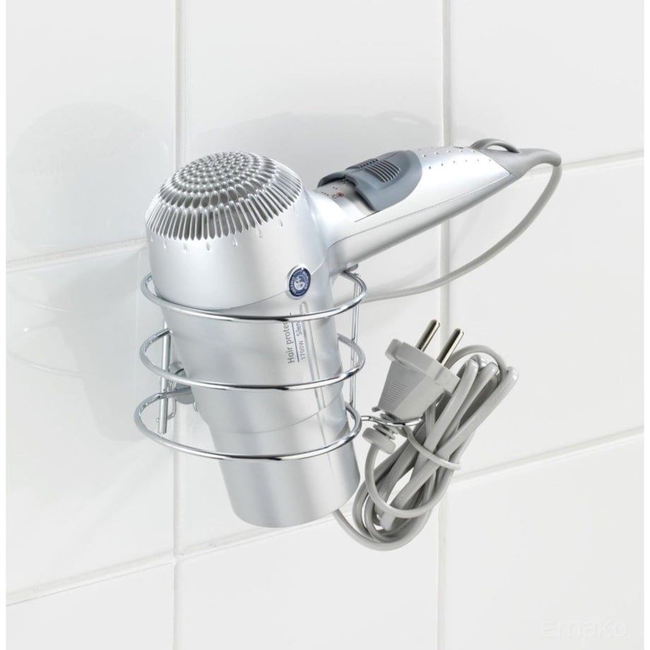 Uchwyt na suszarkę do włosów CLASSIC - stal chromowana, WENKO