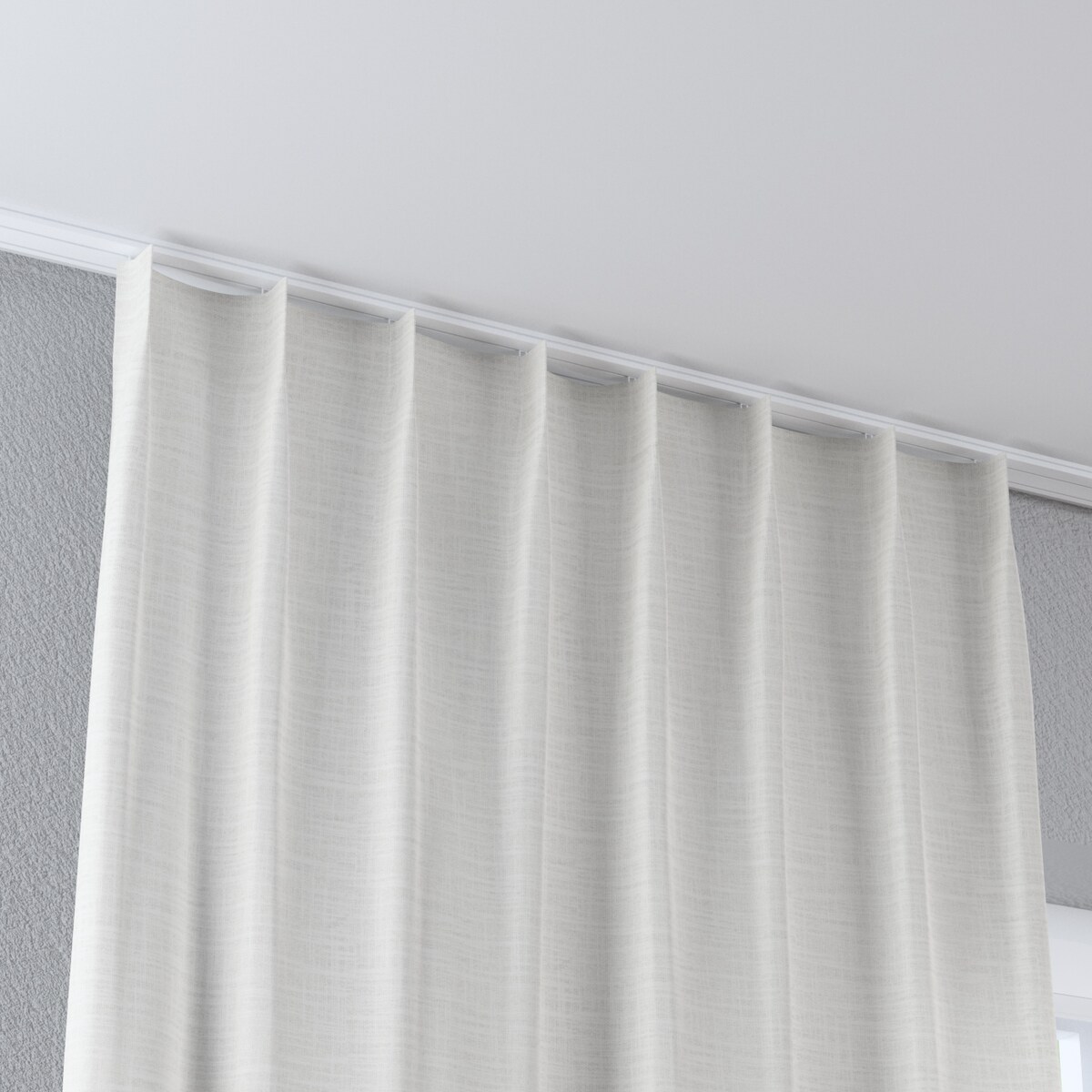 Zasłona na haczykach flex pojedynczych 130x245 ecru