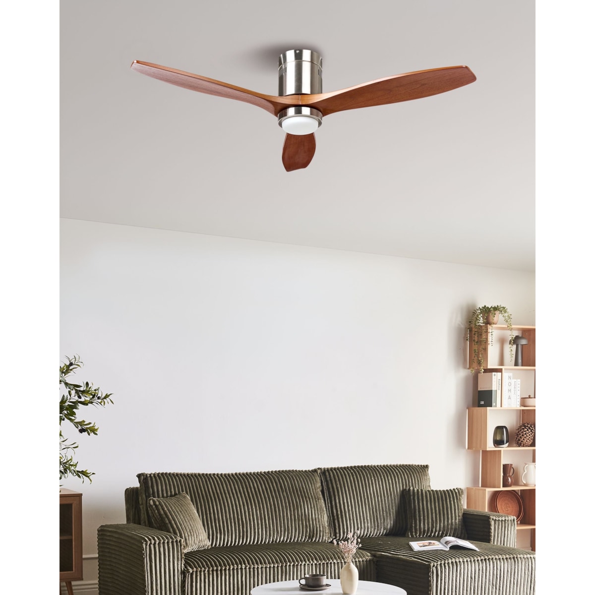 Wentylator sufitowy z lampą PIAYE Brązowy