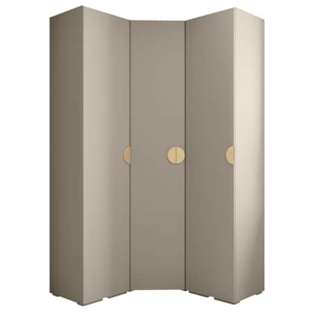 Garderoba wysoka do przedpokoju INOVA 4 Z4 kaszmir+złoty
