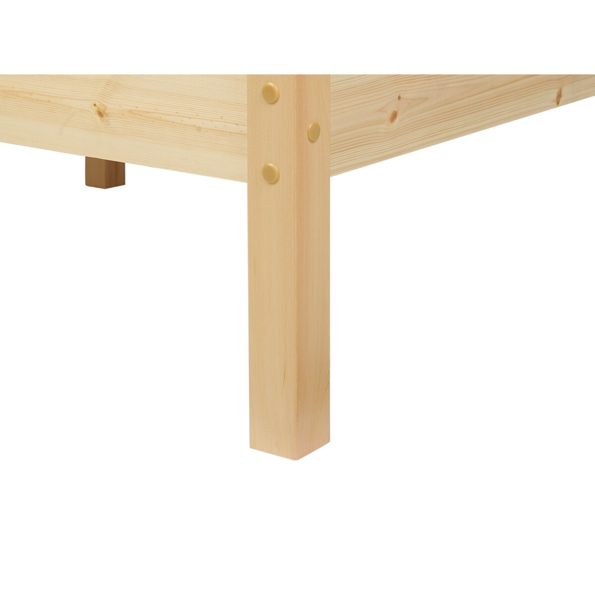 Łóżko drewniane 90 x 200 cm jasne GIVERNY