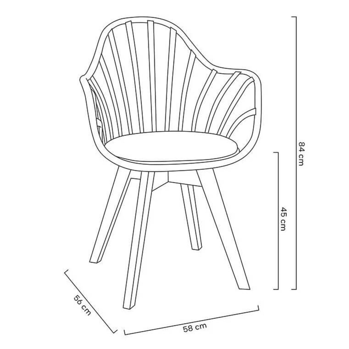 Tapicerowane krzesło do biurka Albert PW802.BLACK King Home ekoskóra drewno czarny