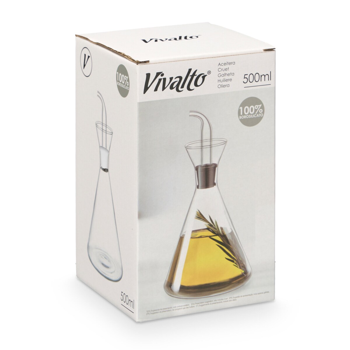 Minimalistyczna butelka na oliwę AIRO, 500 ml