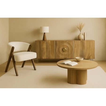 Komoda drewniana, mango Mandala 160x45x75 cm