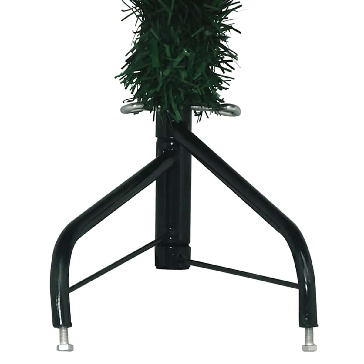 vidaXL Sztuczna choinka narożna, zielona, 180 cm, PVC