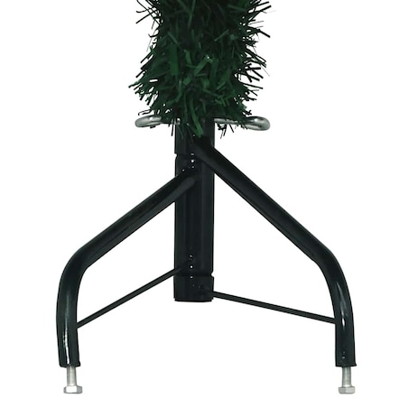 vidaXL Sztuczna choinka narożna, zielona, 180 cm, PVC