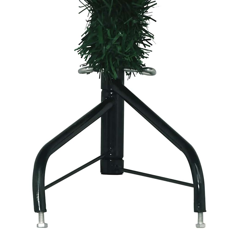 vidaXL Sztuczna choinka narożna, zielona, 180 cm, PVC