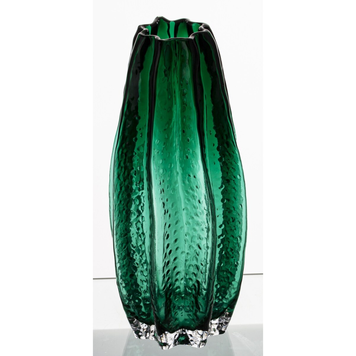 Wazon szklany 30x13,5x13,5 cm GULDAN-2 zielony small