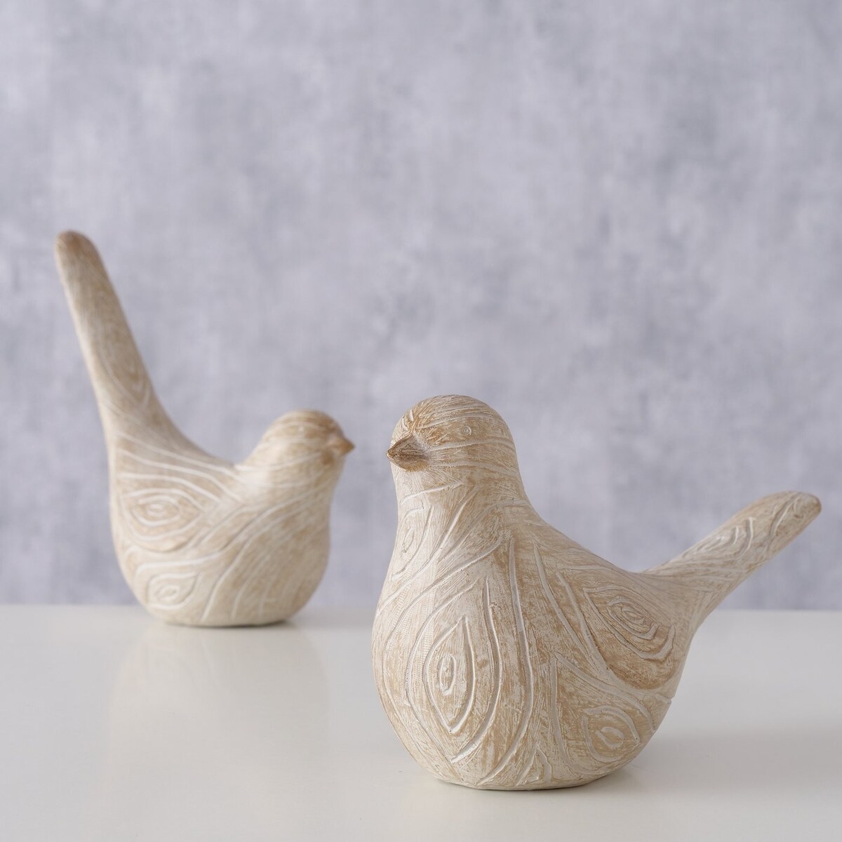 Figurki ptaszki z poliresinu KARIMO, 2 szt.