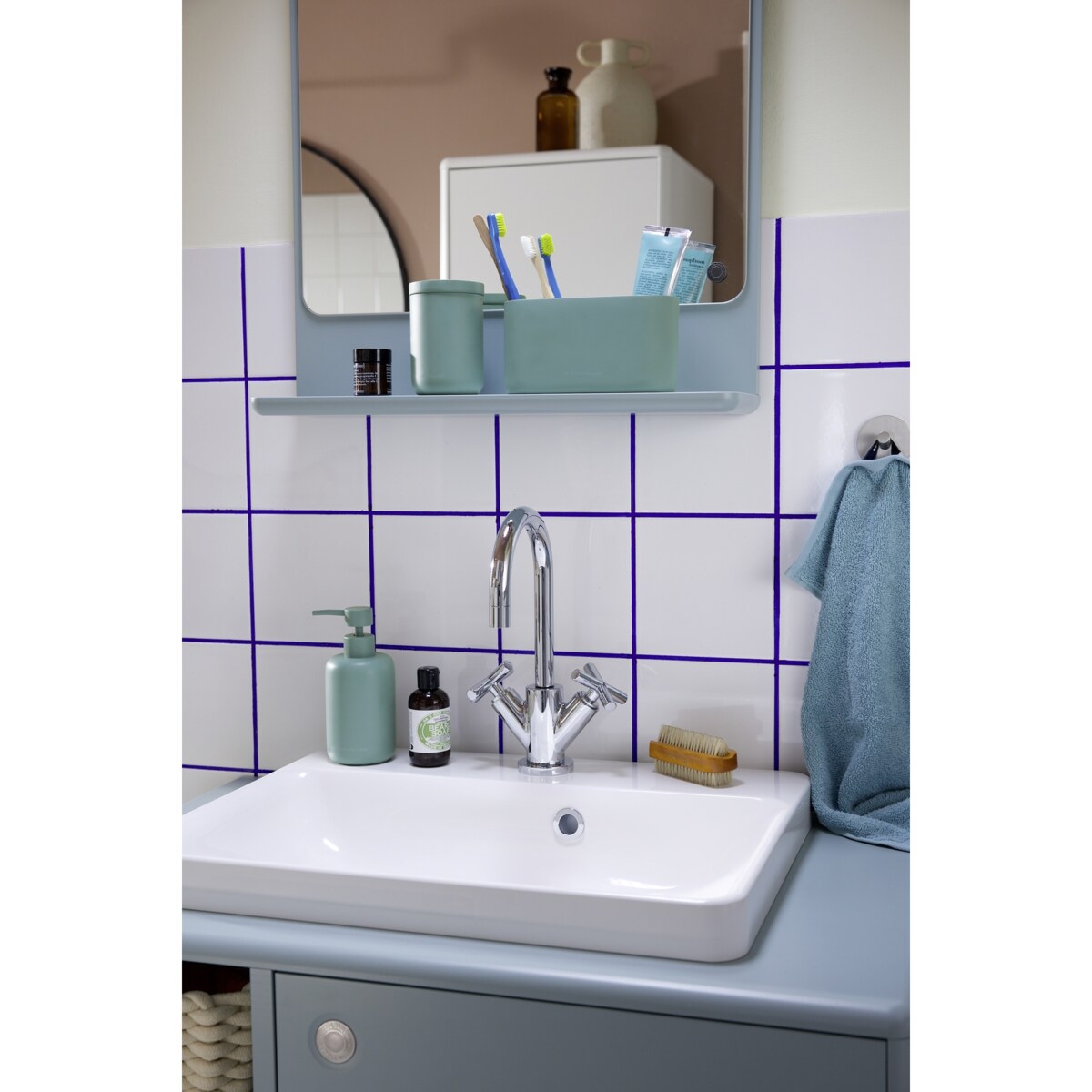 Organizer łazienkowy kubek dwukomorowy TOM TAILOR