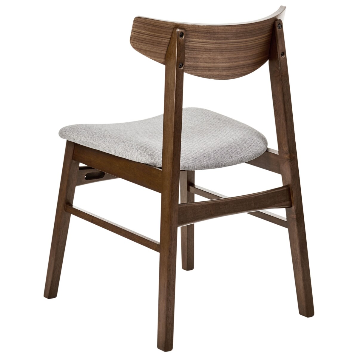 Zestaw 2 krzeseł do jadalni SMILEY Drewno Jasnoszary