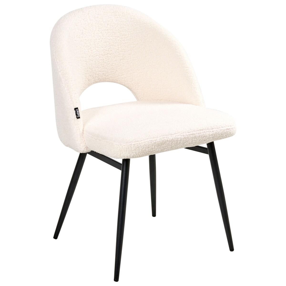 Zestaw 2 krzeseł do jadalni ONAGA Boucle Biały