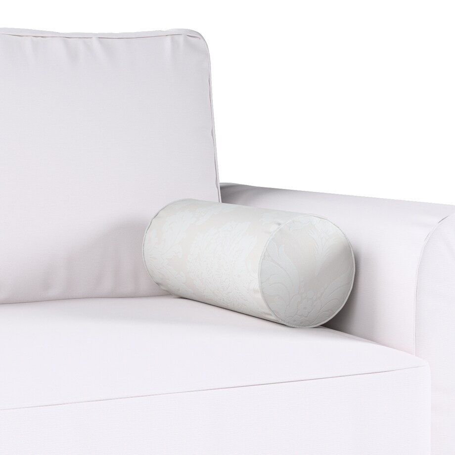 Poduszka wałek prosty, liście akantu na jasno-popielatym tle , Ø16 x 40 cm, Damasco